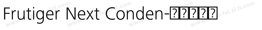 Frutiger Next Conden字体转换